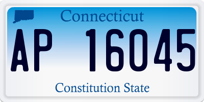 CT license plate AP16045