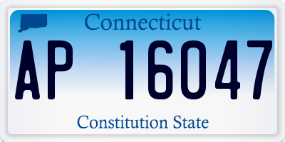 CT license plate AP16047