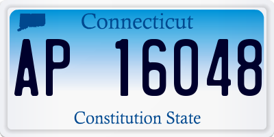 CT license plate AP16048