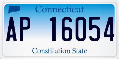 CT license plate AP16054