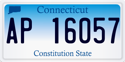 CT license plate AP16057