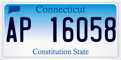 CT license plate AP16058