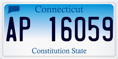CT license plate AP16059