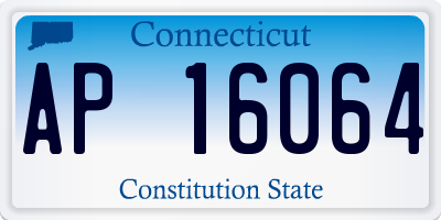 CT license plate AP16064