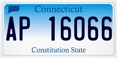 CT license plate AP16066