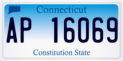 CT license plate AP16069