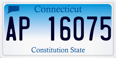 CT license plate AP16075