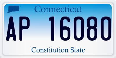 CT license plate AP16080