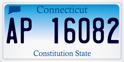 CT license plate AP16082