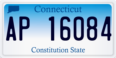 CT license plate AP16084