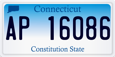 CT license plate AP16086