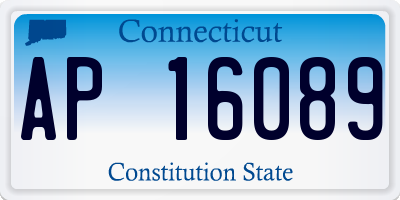 CT license plate AP16089