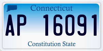CT license plate AP16091
