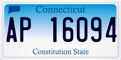 CT license plate AP16094