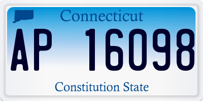 CT license plate AP16098