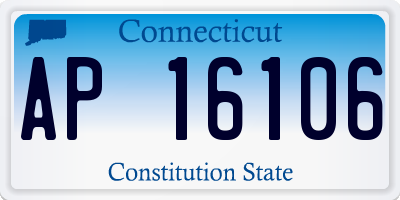 CT license plate AP16106