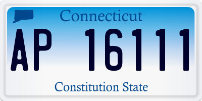 CT license plate AP16111