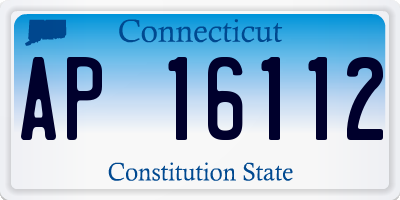 CT license plate AP16112
