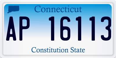 CT license plate AP16113