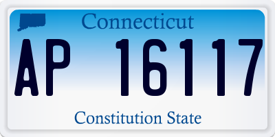 CT license plate AP16117
