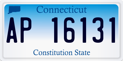 CT license plate AP16131