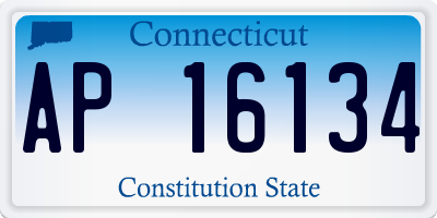 CT license plate AP16134