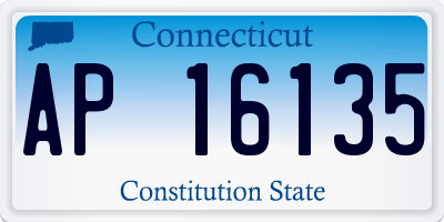CT license plate AP16135
