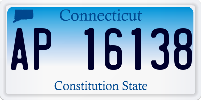CT license plate AP16138