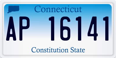 CT license plate AP16141