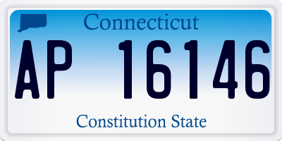 CT license plate AP16146