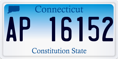 CT license plate AP16152