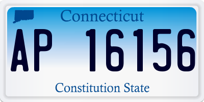 CT license plate AP16156