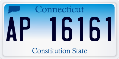 CT license plate AP16161