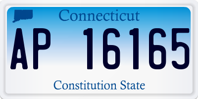 CT license plate AP16165