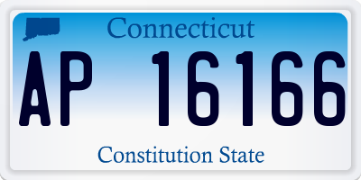 CT license plate AP16166