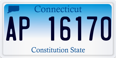 CT license plate AP16170