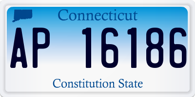 CT license plate AP16186