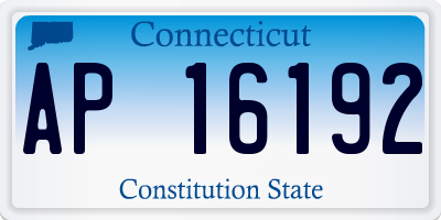 CT license plate AP16192