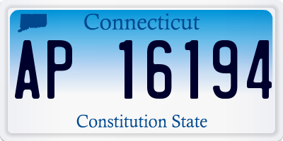 CT license plate AP16194