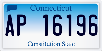 CT license plate AP16196