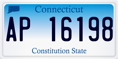 CT license plate AP16198