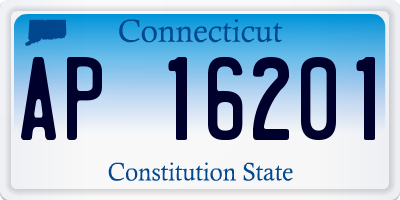 CT license plate AP16201