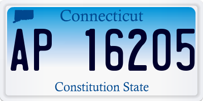 CT license plate AP16205