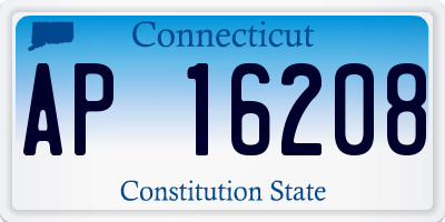 CT license plate AP16208
