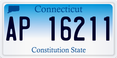 CT license plate AP16211