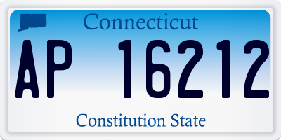 CT license plate AP16212