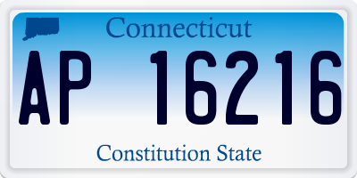 CT license plate AP16216