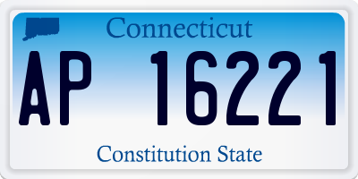 CT license plate AP16221