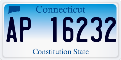 CT license plate AP16232