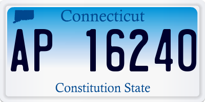 CT license plate AP16240